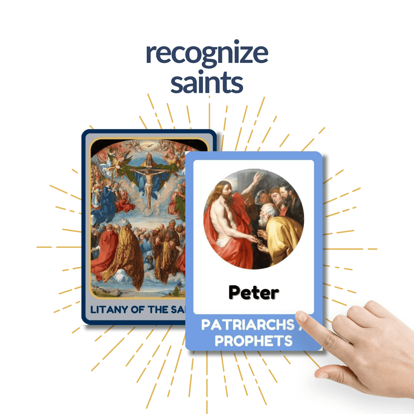 Litany of the Saints Card Game and All Saints Day Activities for Kids for November 1 Feast Day - For School or Homeschool