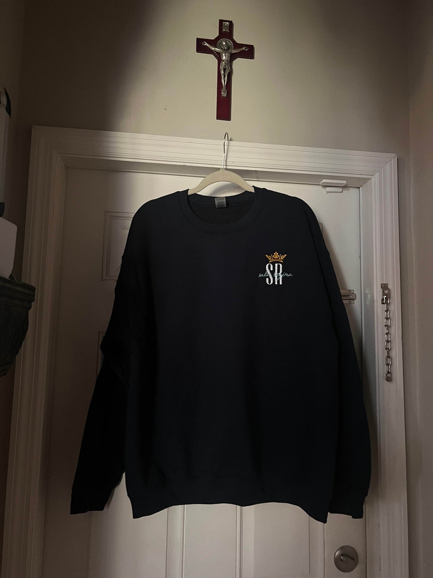 Salve Regina Catholic Sweatshirt - Catholic Gifts for Women - Christmas Gift Ideas