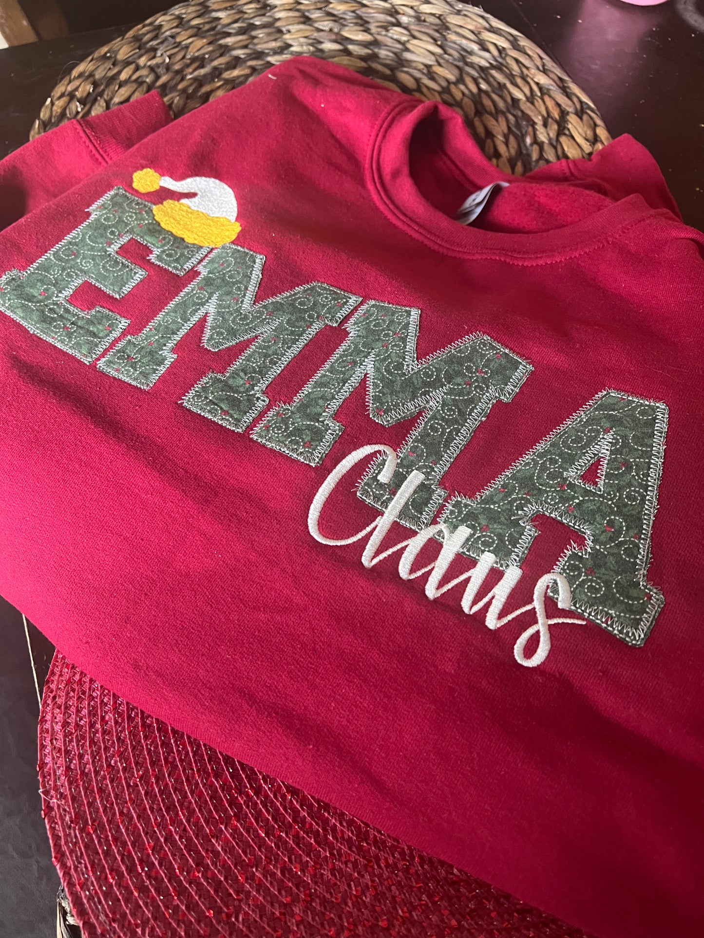 Embroidered MAMA Sweatshirt with extra text