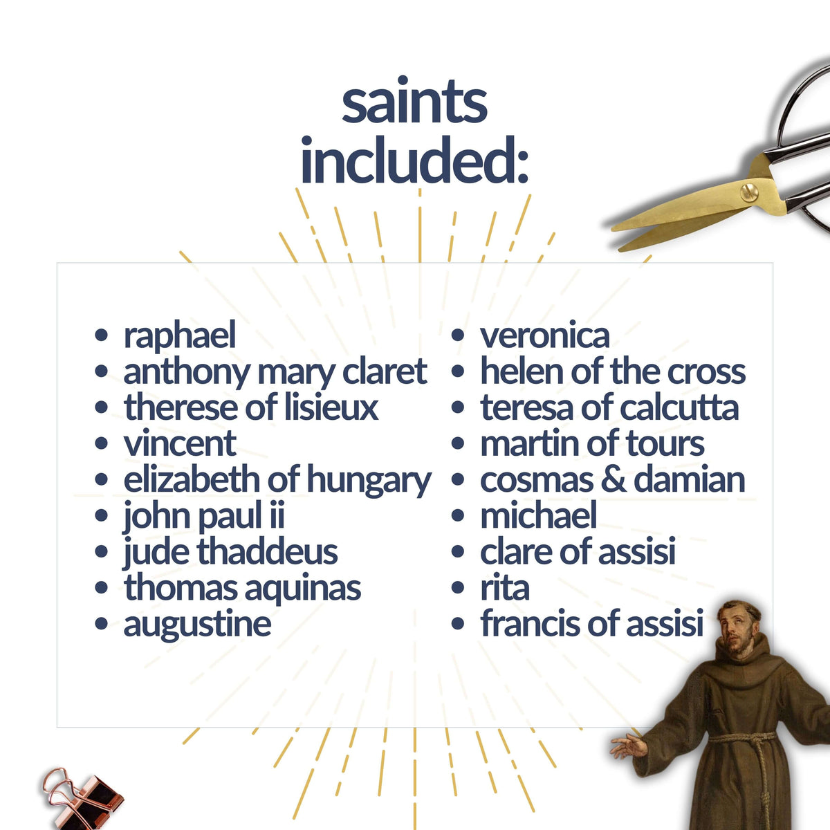 Catholic Halloween - All Hallow's Eve Banner with Saints