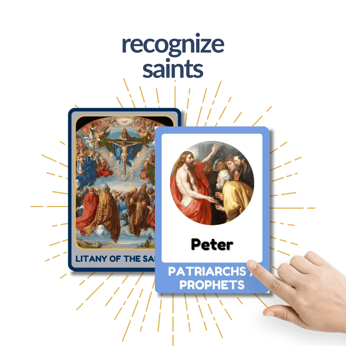 Litany of the Saints Card Game and All Saints Day Activities for Kids for November 1 Feast Day - For School or Homeschool