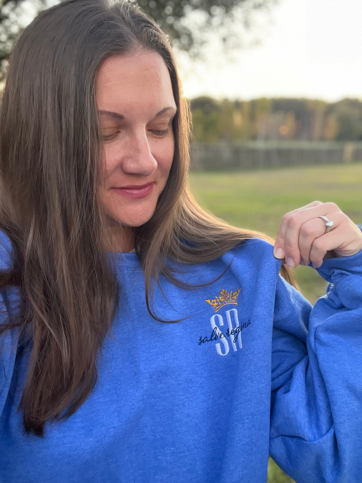 Salve Regina Catholic Sweatshirt - Catholic Gifts for Women - Christmas Gift Ideas