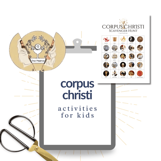 Corpus Christi Scavenger Hunt and Craft — Easy Printable Activity for Kids