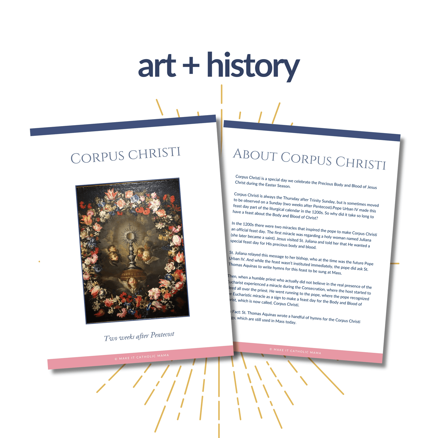 Corpus Christi Scavenger Hunt and Craft — Easy Printable Activity for Kids