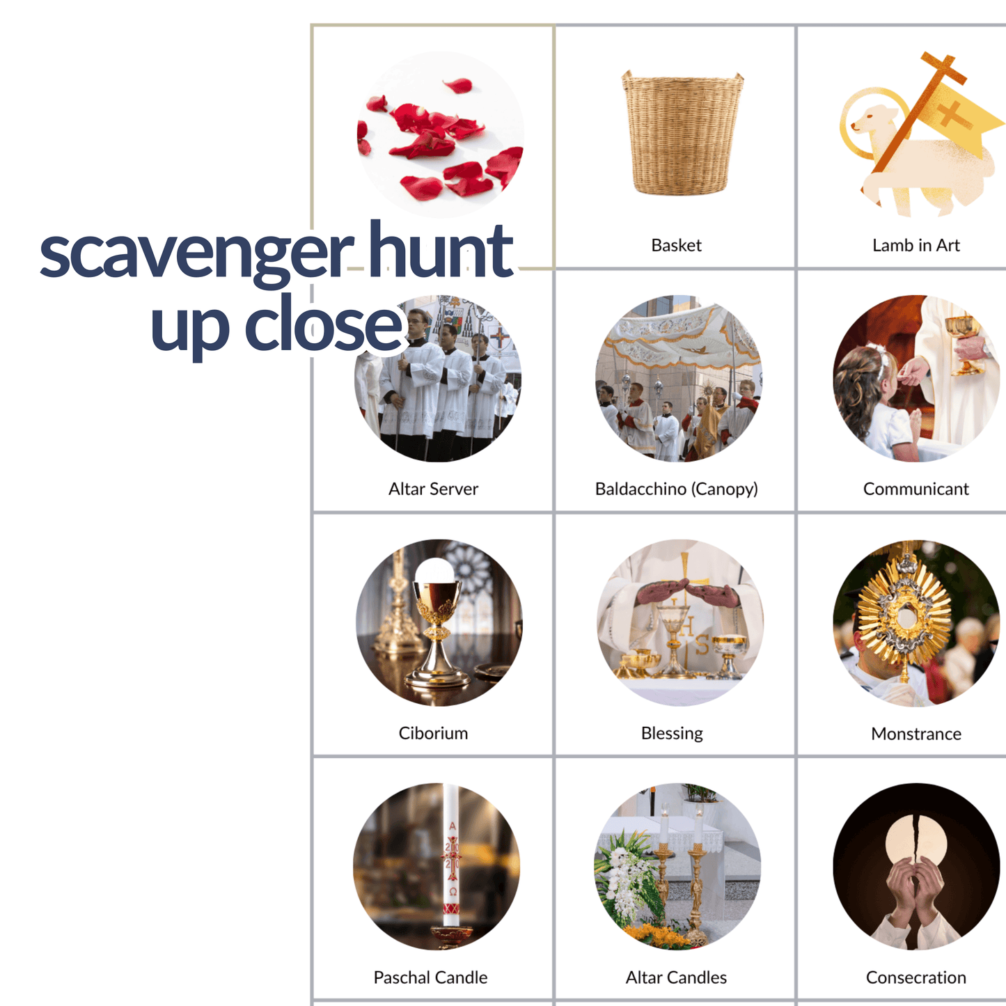 Corpus Christi Scavenger Hunt and Craft — Easy Printable Activity for Kids