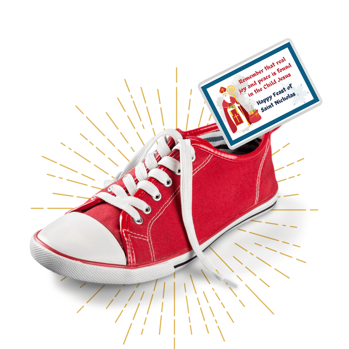 St. Nicholas Day Cards for Shoes Printable - Gift Tags for School - Feast of St. Nicholas on December 6